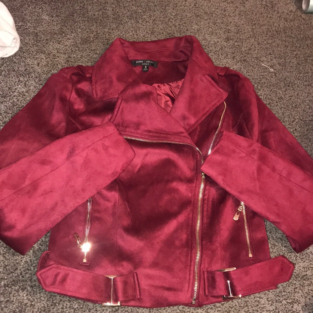 Red velvet jacket